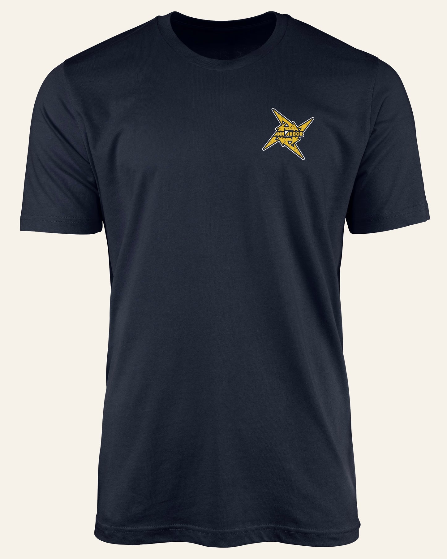 Michigan Maize and Blue Ann Arbor Ninja Star - Short Sleeve Shirt