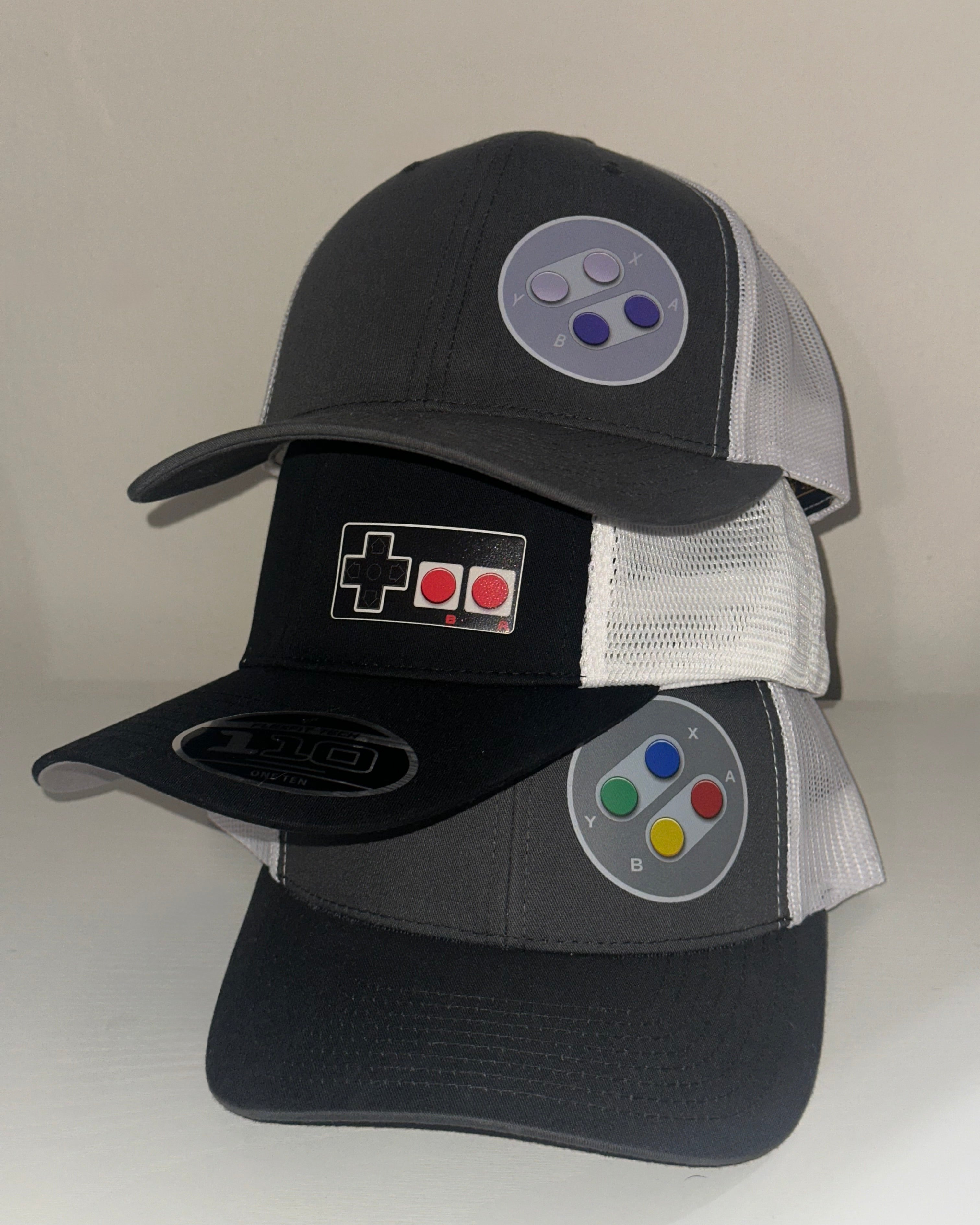 NES SNES or SFC Gaming Flexfit 110 Trucker Hat