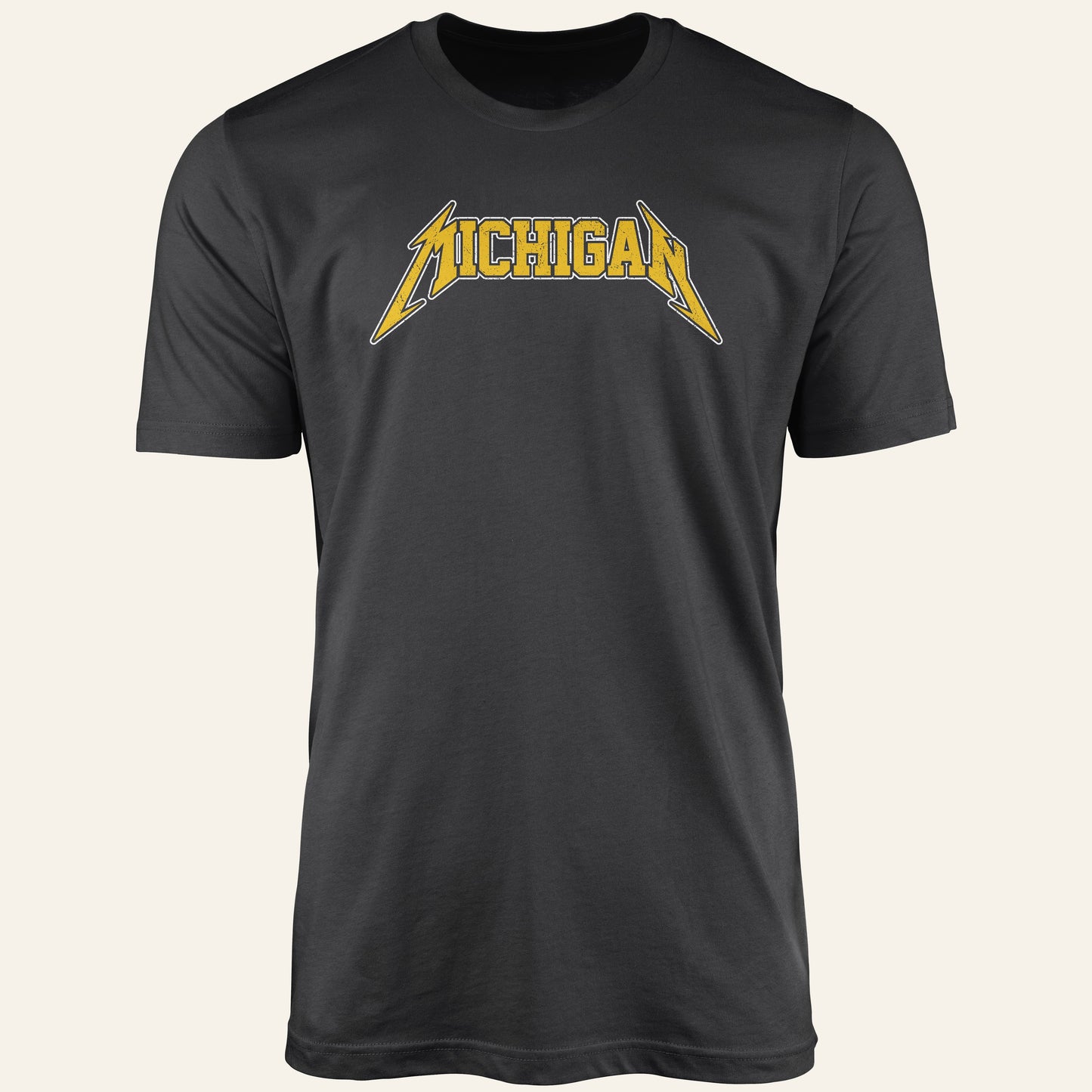 Maize & Dark Gray Michigan - Dark Gray Short Sleeve Shirt