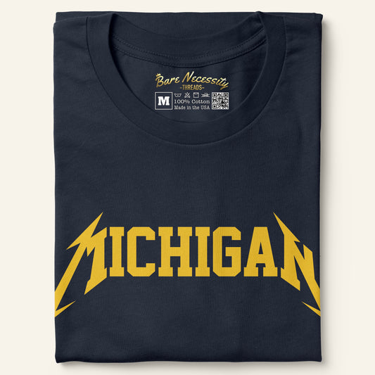 Navy Michigan T-Shirt Folded