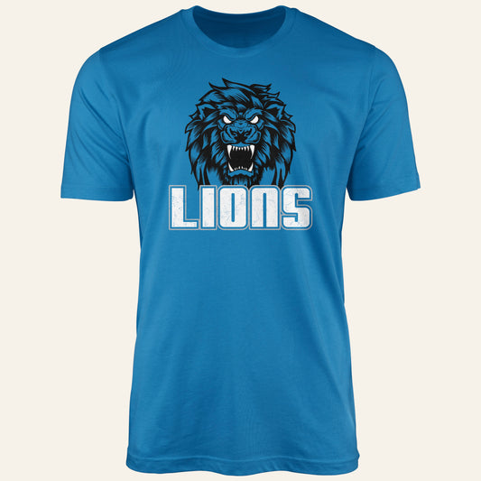 Restore the Roar Lions - Blue Short Sleeve T-Shirt