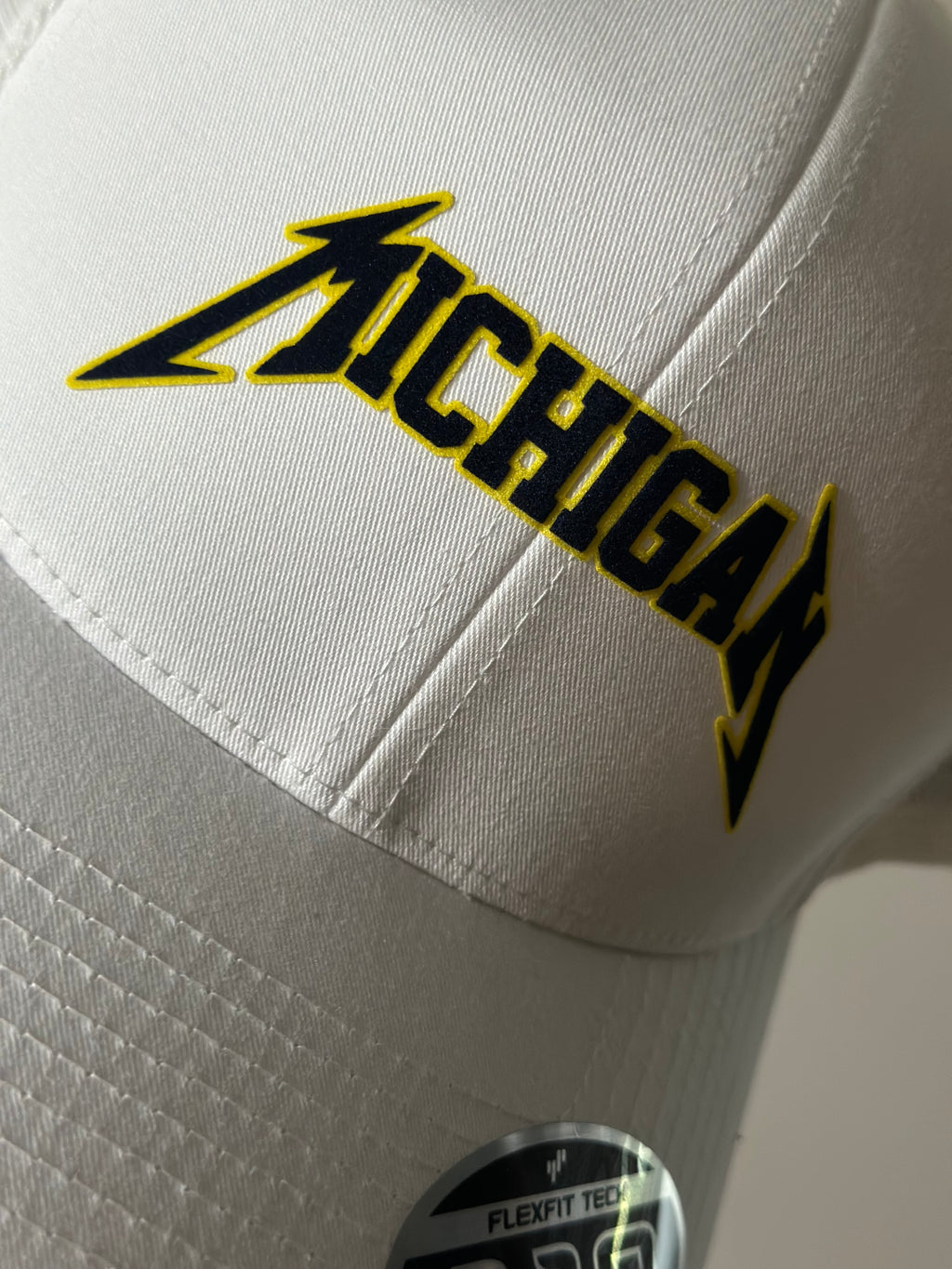 Michigan - White Flexfit 110 Snapback Trucker Hat