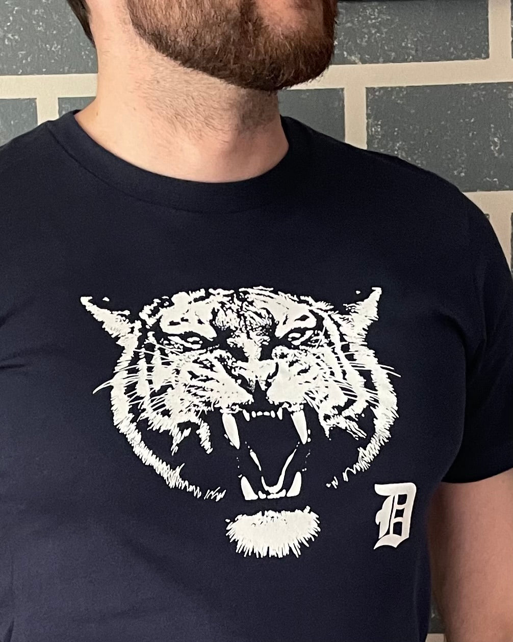 White Tiger Baseball T-Shirt