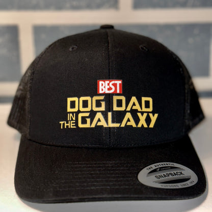 Best Dog Dad in the Galaxy Trucker Hat
