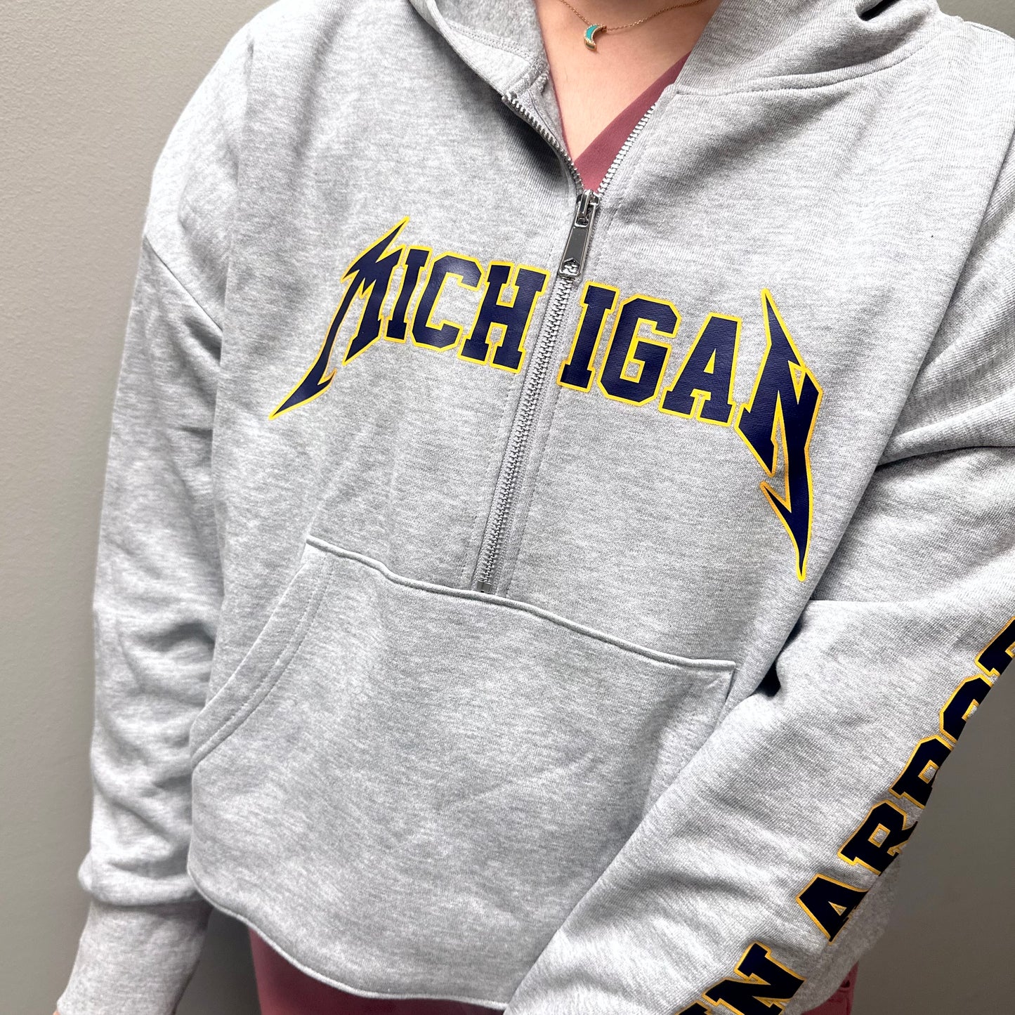 Ladies TriDri Michigan 1/2 Zip Oversized Hoodie Sweatshirt