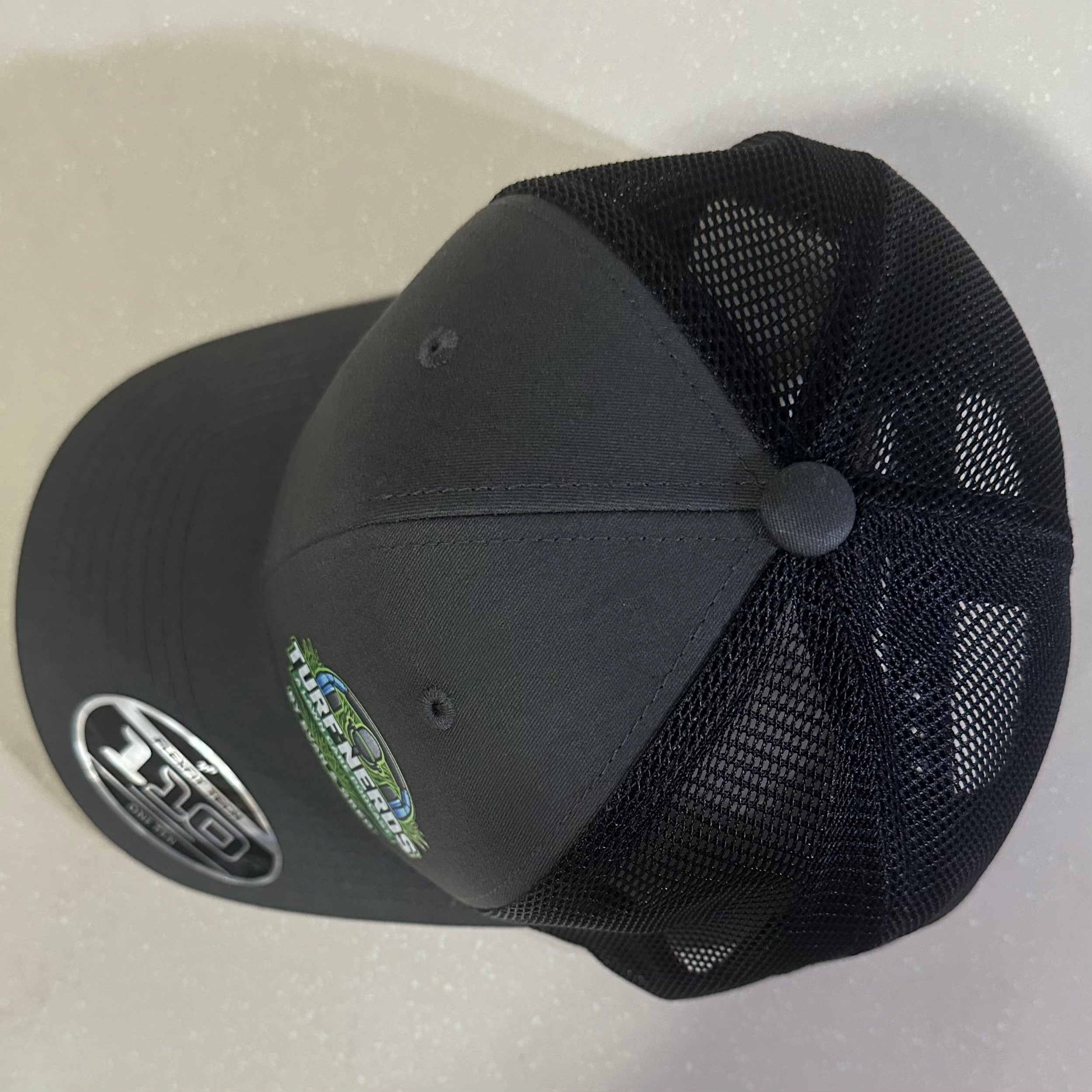 Turf Nerds Podcast - Charcoal & Black Flexfit 110 Snapback