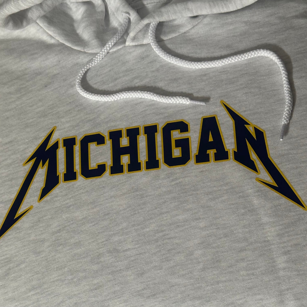 Maize and Blue Michigan Ash Fleece Hoodie