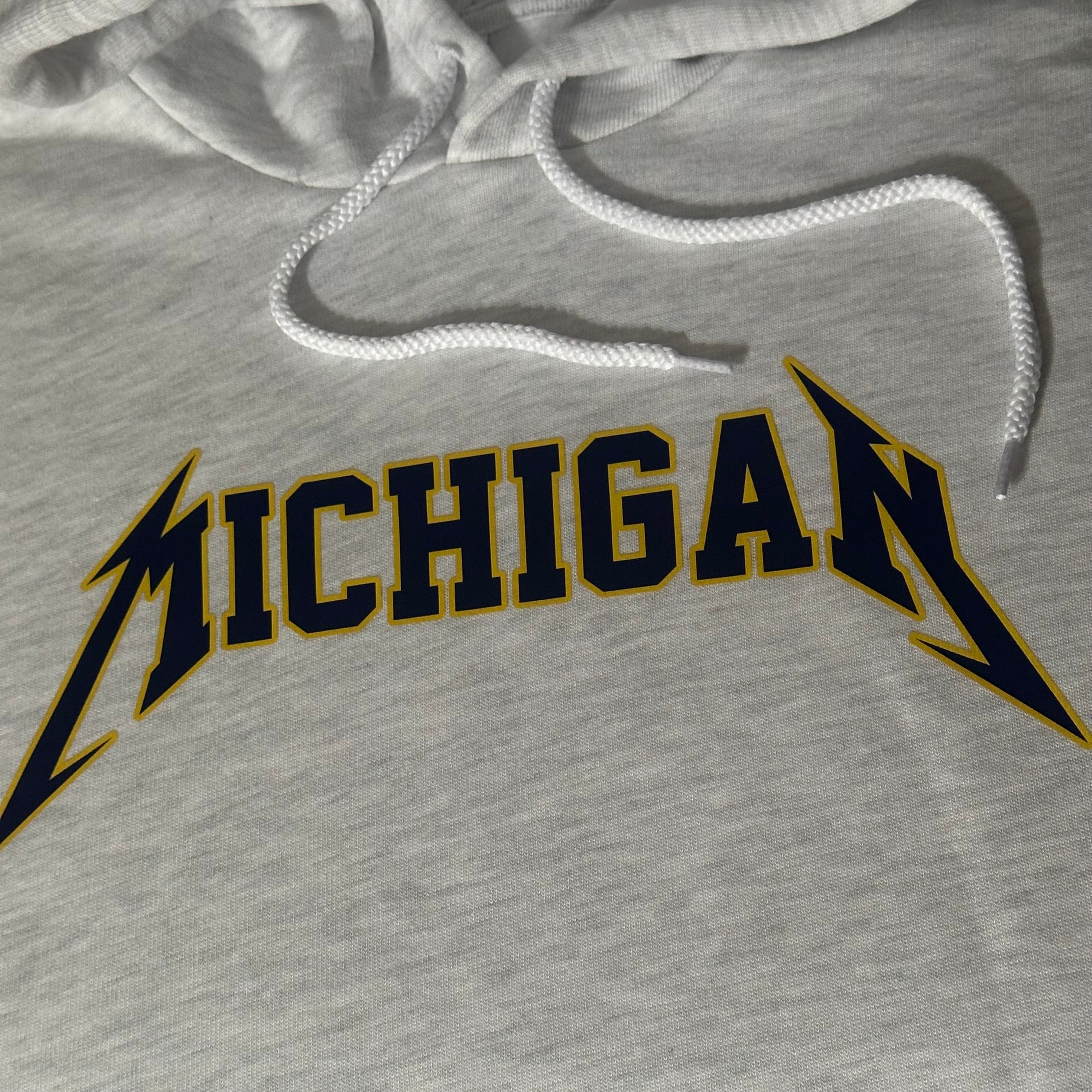 Maize and Blue Michigan Ash Fleece Hoodie