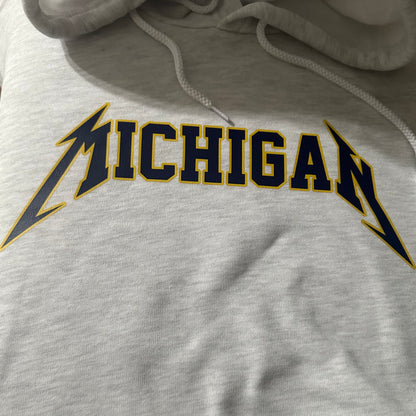 Maize and Blue Michigan Fleece Hoodie