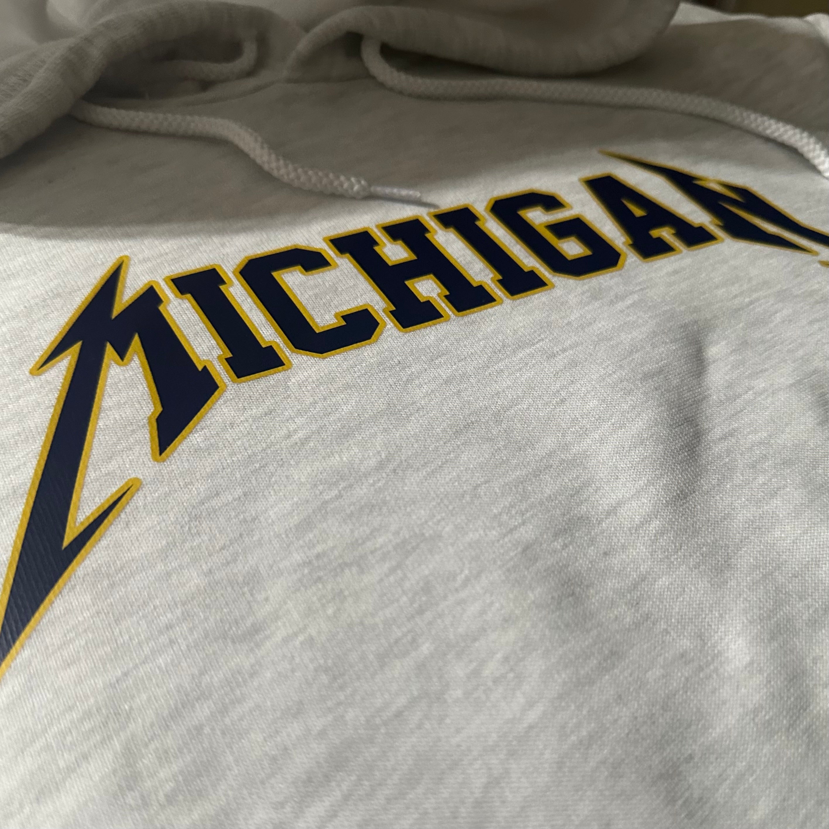 Maize and Blue Michigan Ash Fleece Hoodie