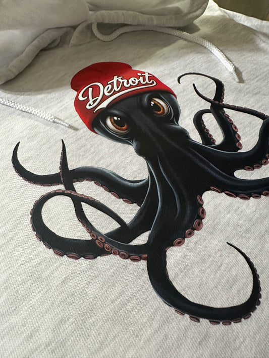 Detroit Hockey "Octopus with Attitude" Fleece Hoodie