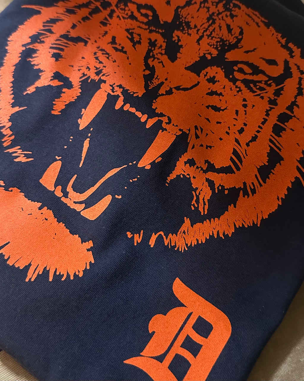 Orange Tiger Baseball T-Shirt