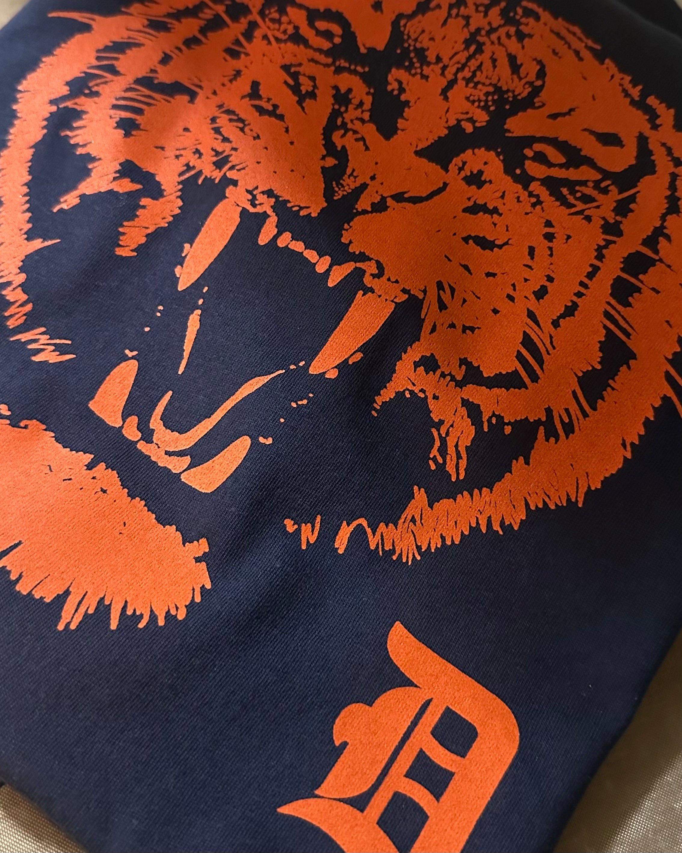 Orange Tiger Baseball T-Shirt