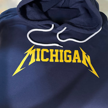 Maize and Blue Michigan Fleece Hoodie