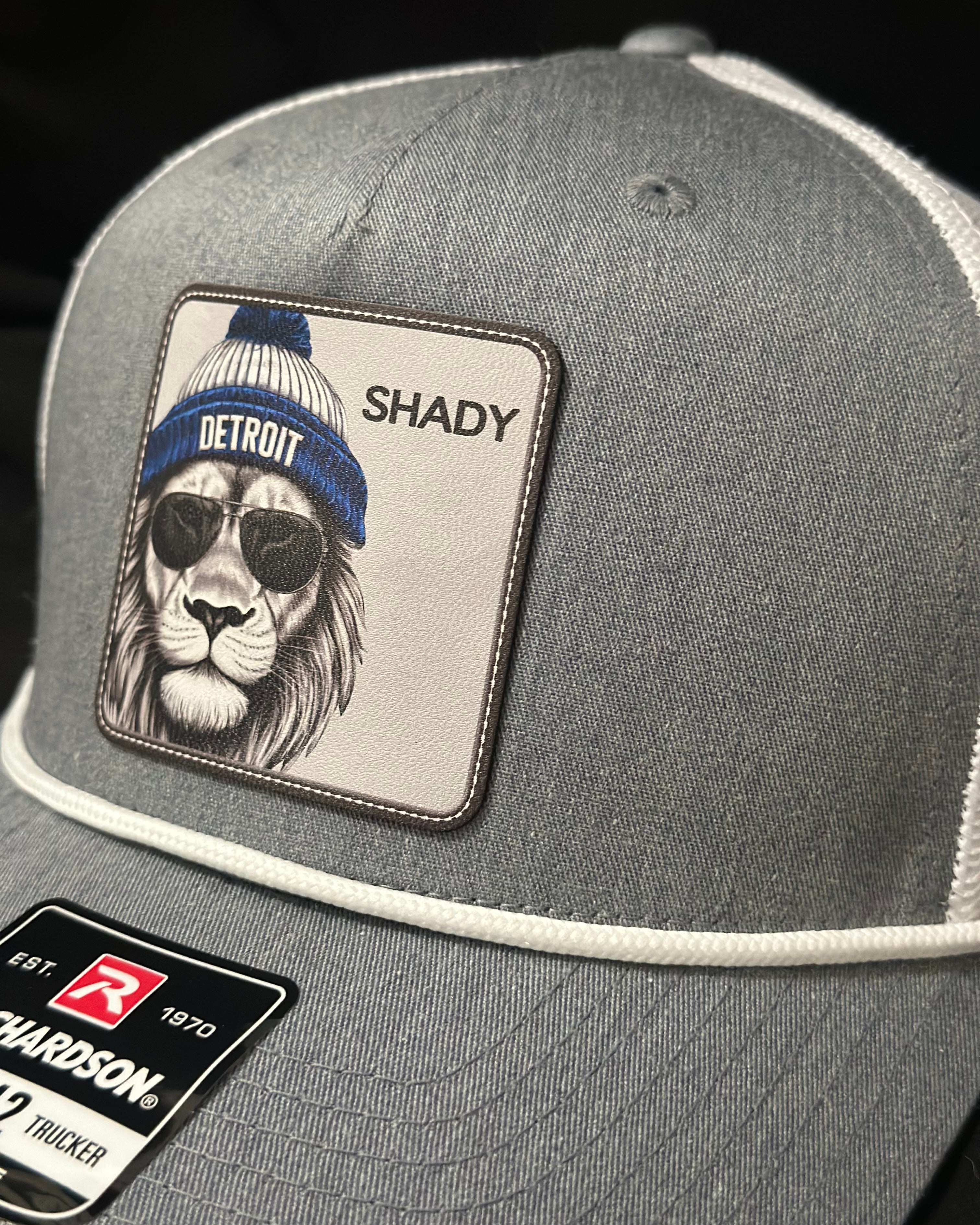 Shady Lion - Detroit Football - Heather Grey Rope Hat