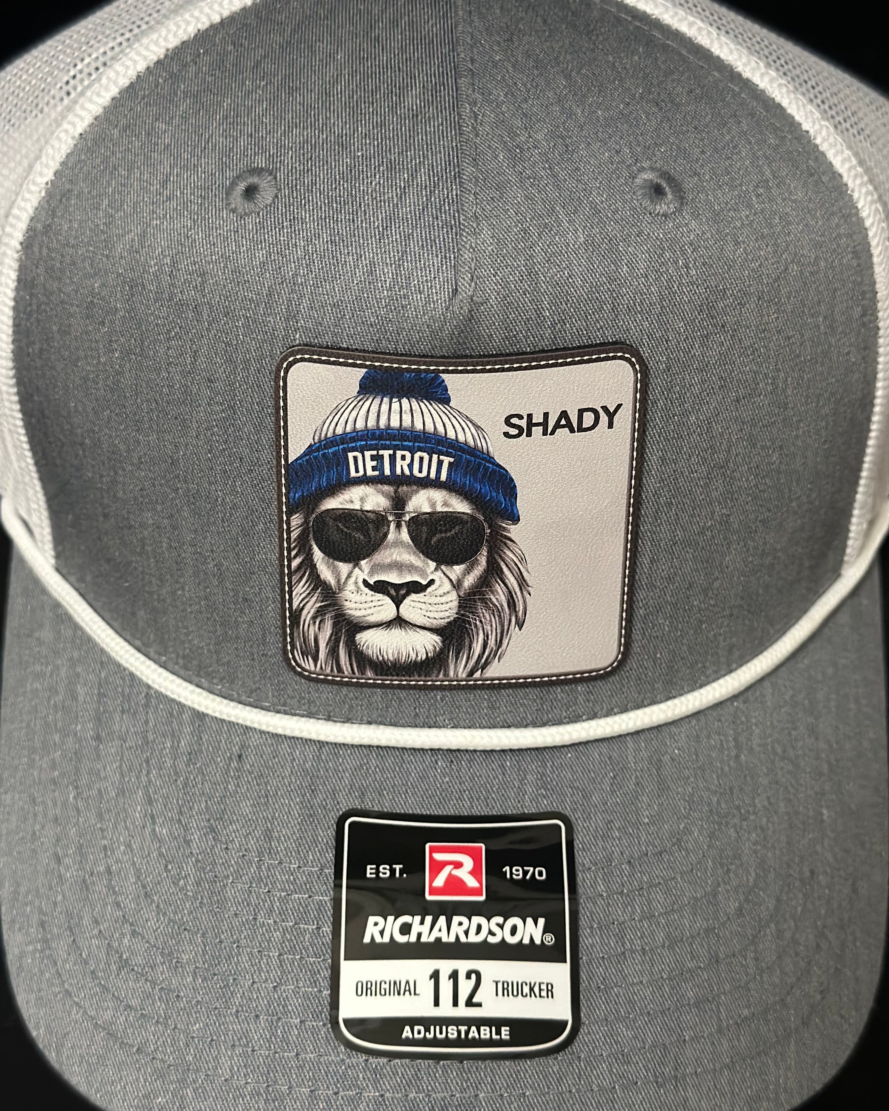 Shady Lion - Detroit Football - Heather Grey Rope Hat
