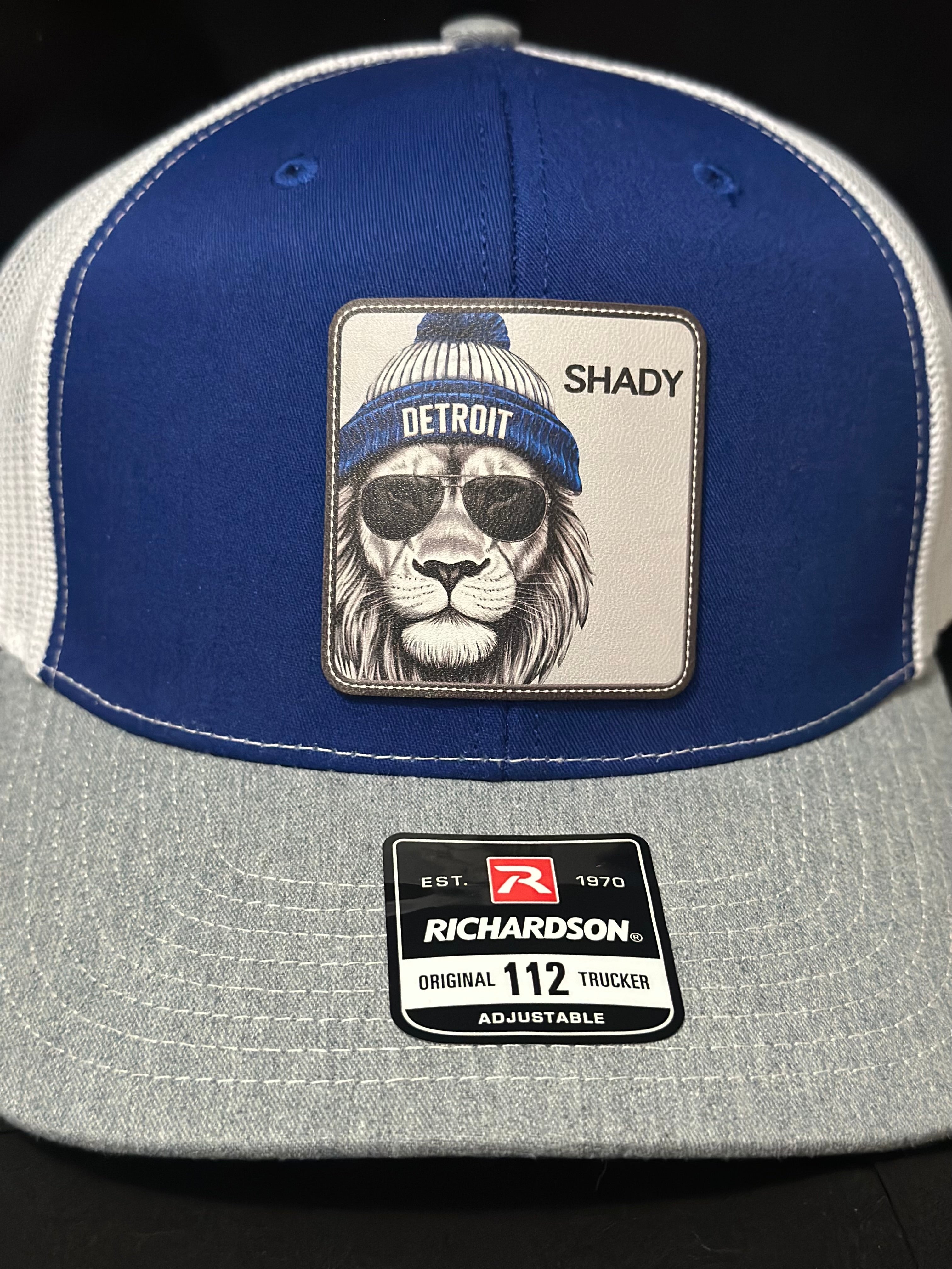 Shady Lion - Detroit Football - Royal Blue Hat