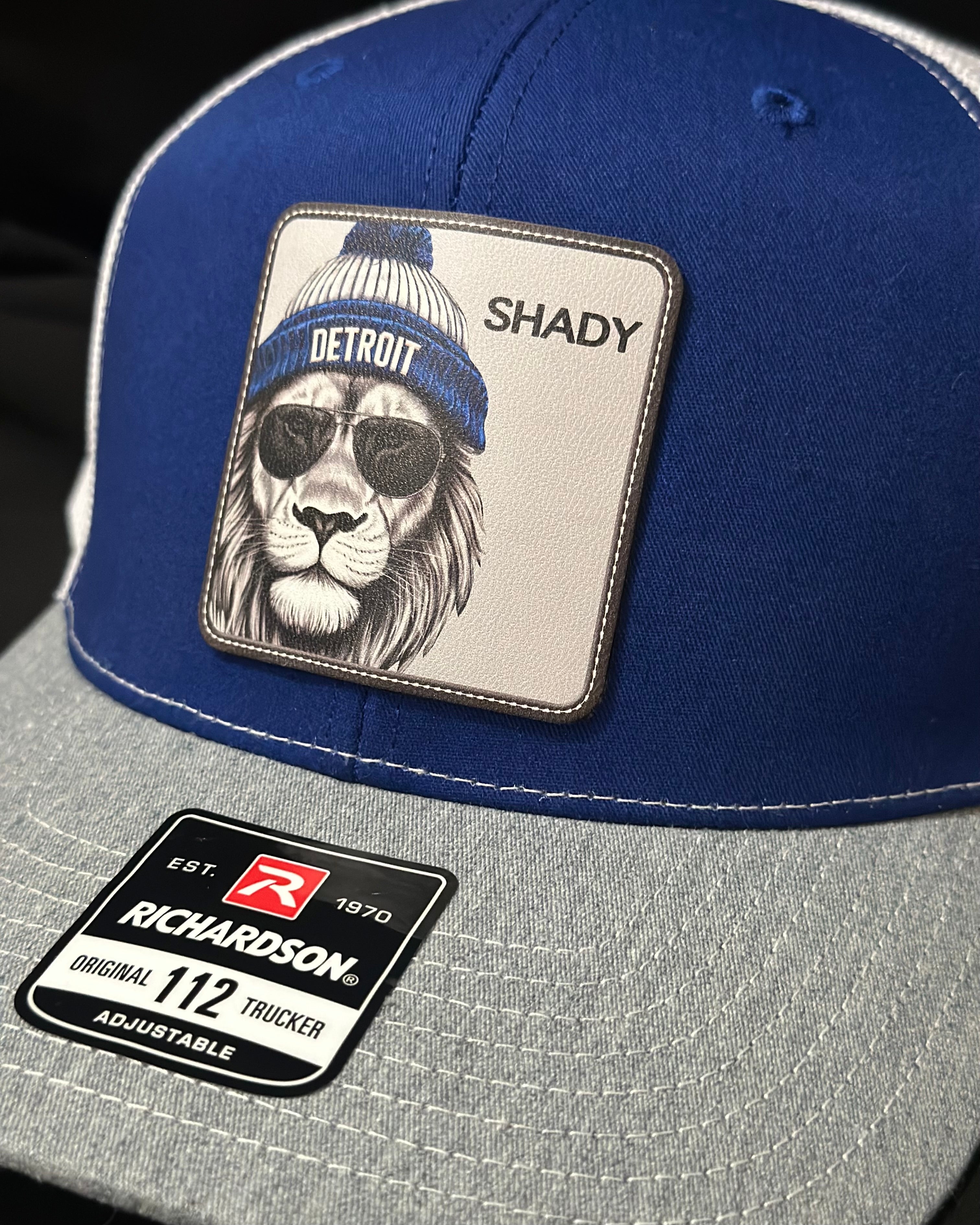Shady Lion - Detroit Football - Royal Blue Hat