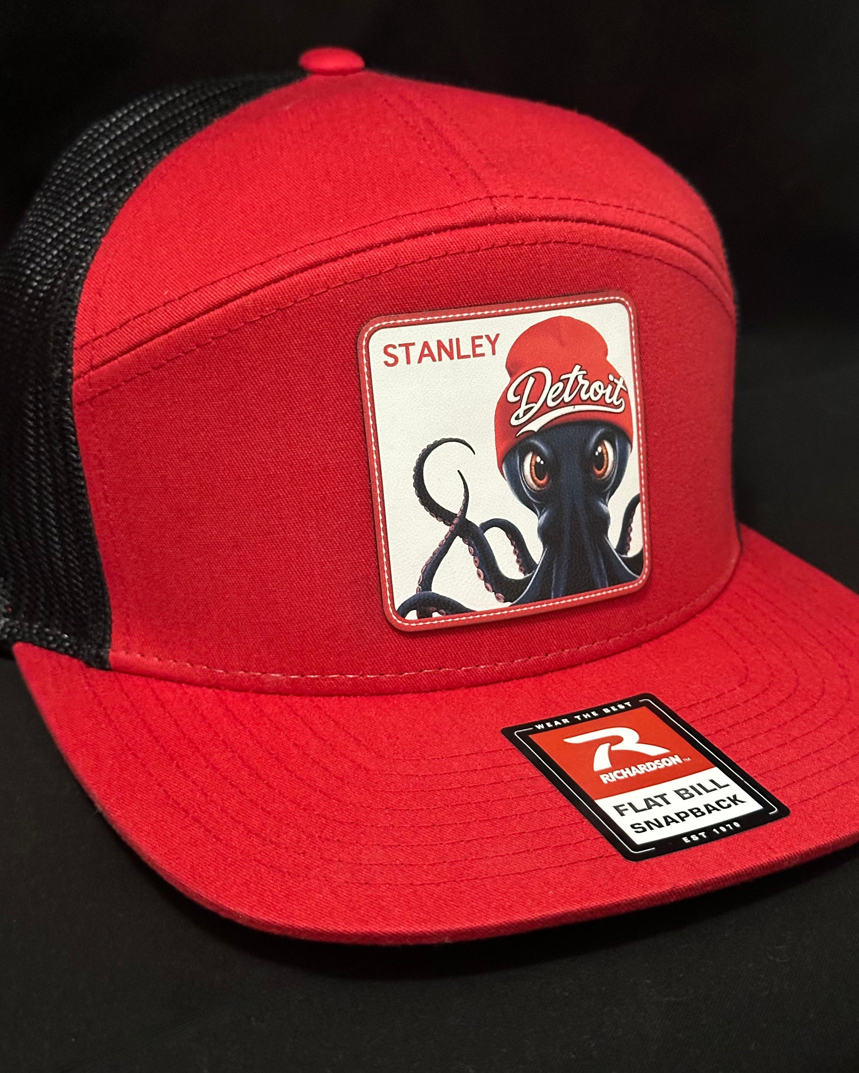 Stanley - The Octopus with Attitude Detroit Hockey - Richardson Red Hat