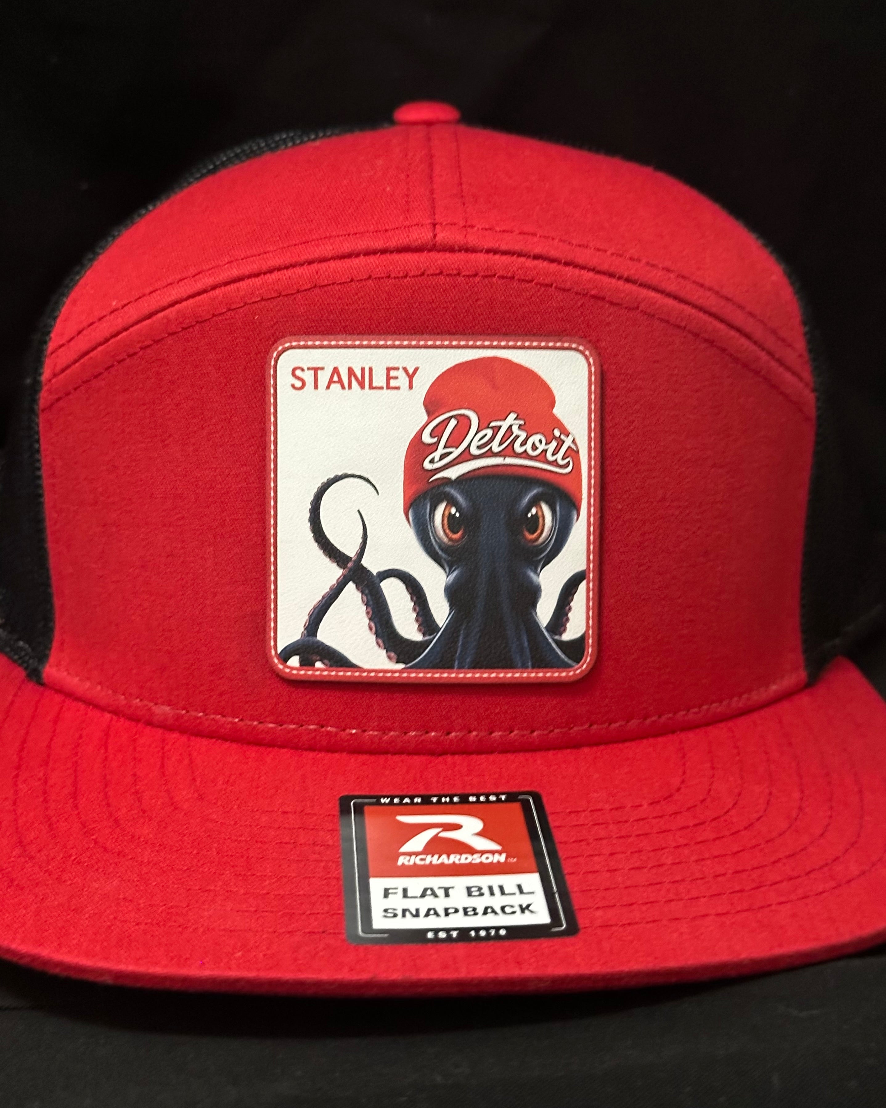Stanley - The Octopus with Attitude Detroit Hockey - Richardson Red Hat