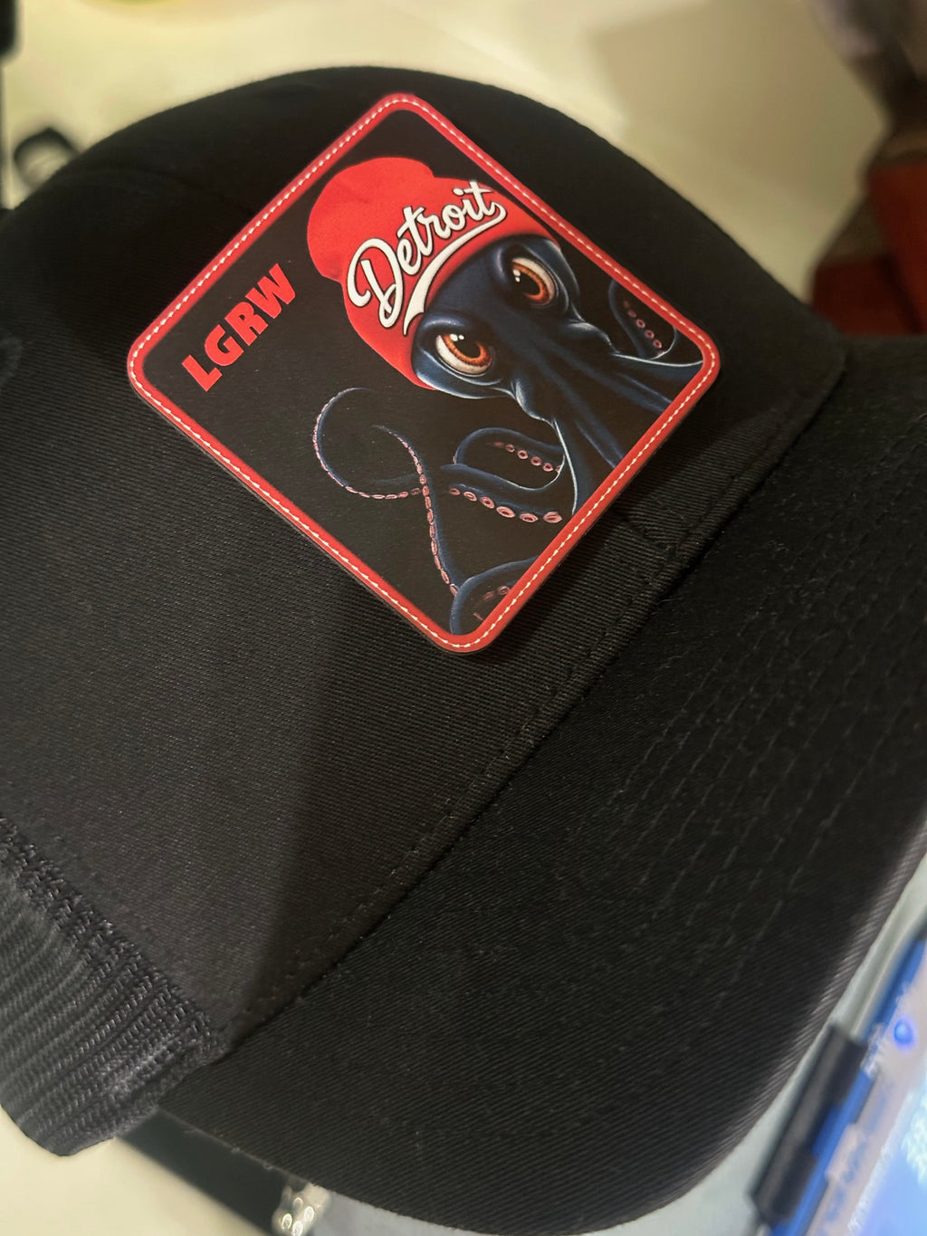 LGRW - Stanley The Octopus with Attitude Black Ice Edition - Flexfit Hat