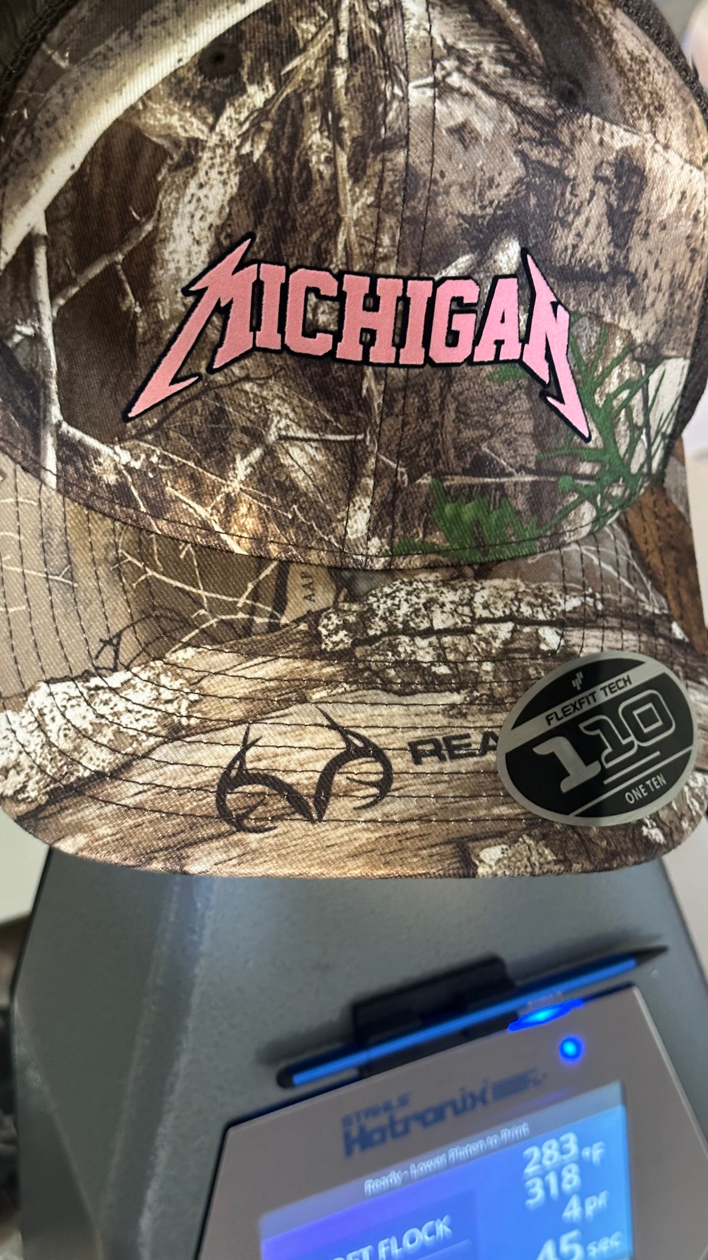 Michigan - Realtree Edge Camo Flexfit 110 Snapback Hat