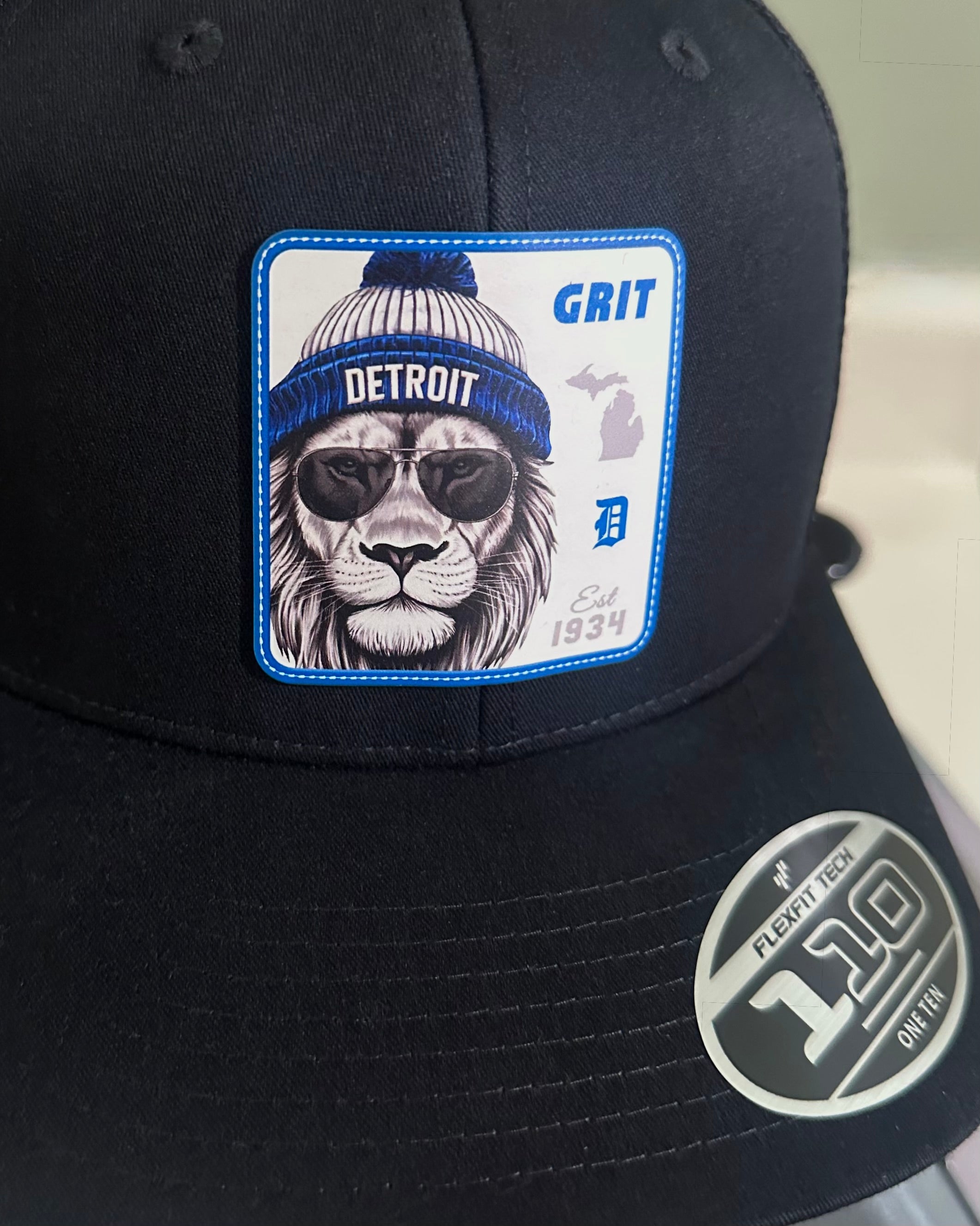 GRIT - Detroit Football - Flexfit Hat