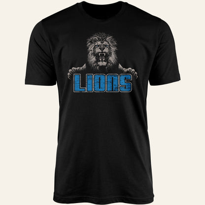 Restore the Roar Lions - Black Short Sleeve T-Shirt