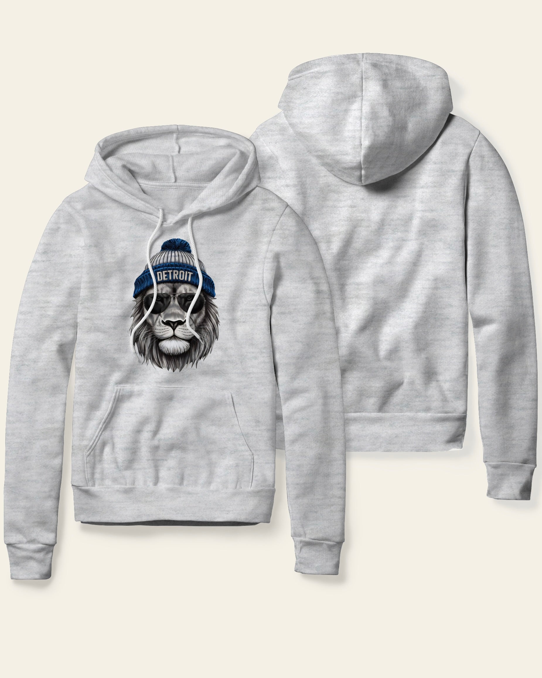 Detroit Gritty Lion - Fleece Hoodie