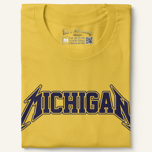 Maize and Blue Michigan - Maize Short Sleeve Shirt