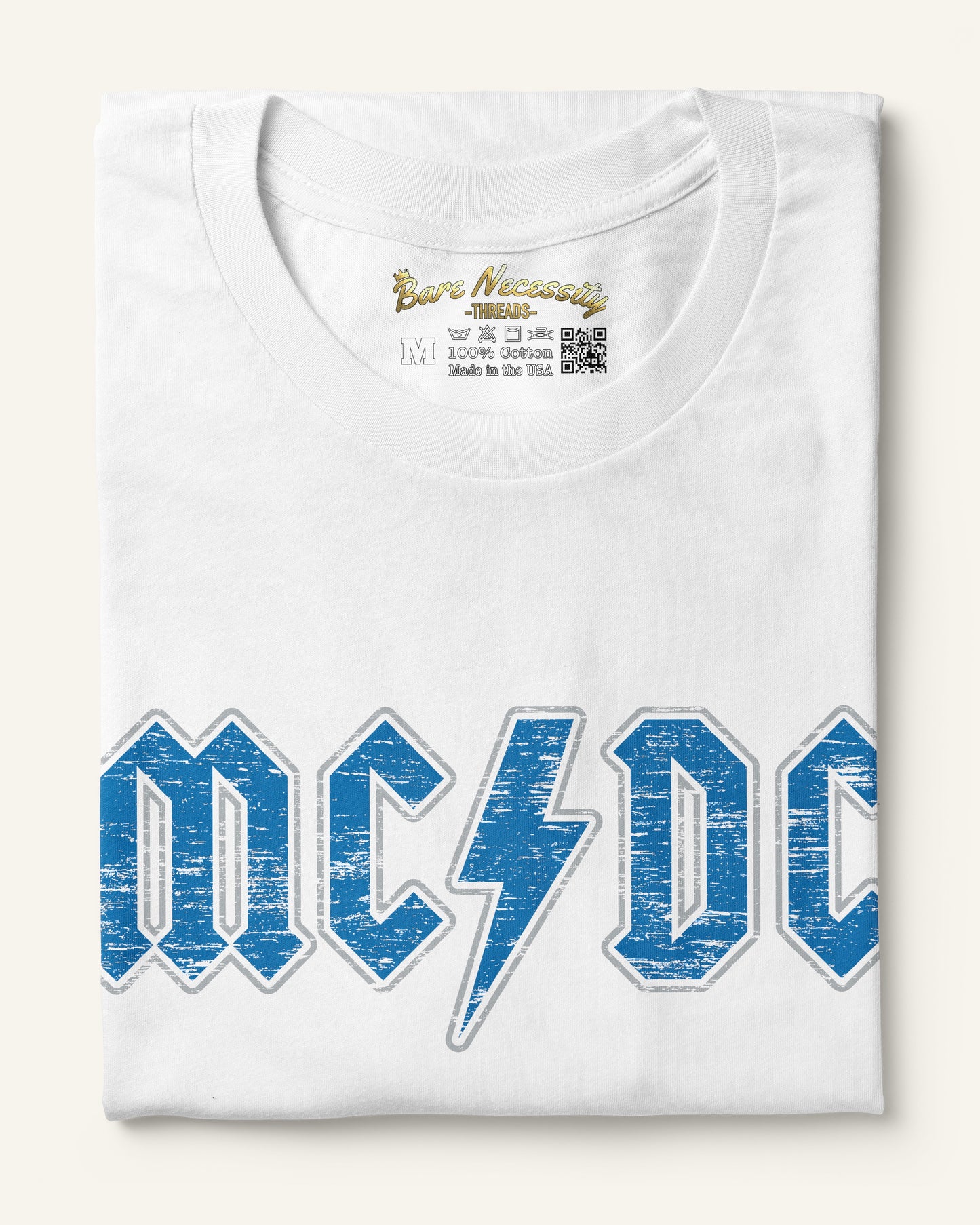 MC⚡️DC - White Short Sleeve T-Shirt