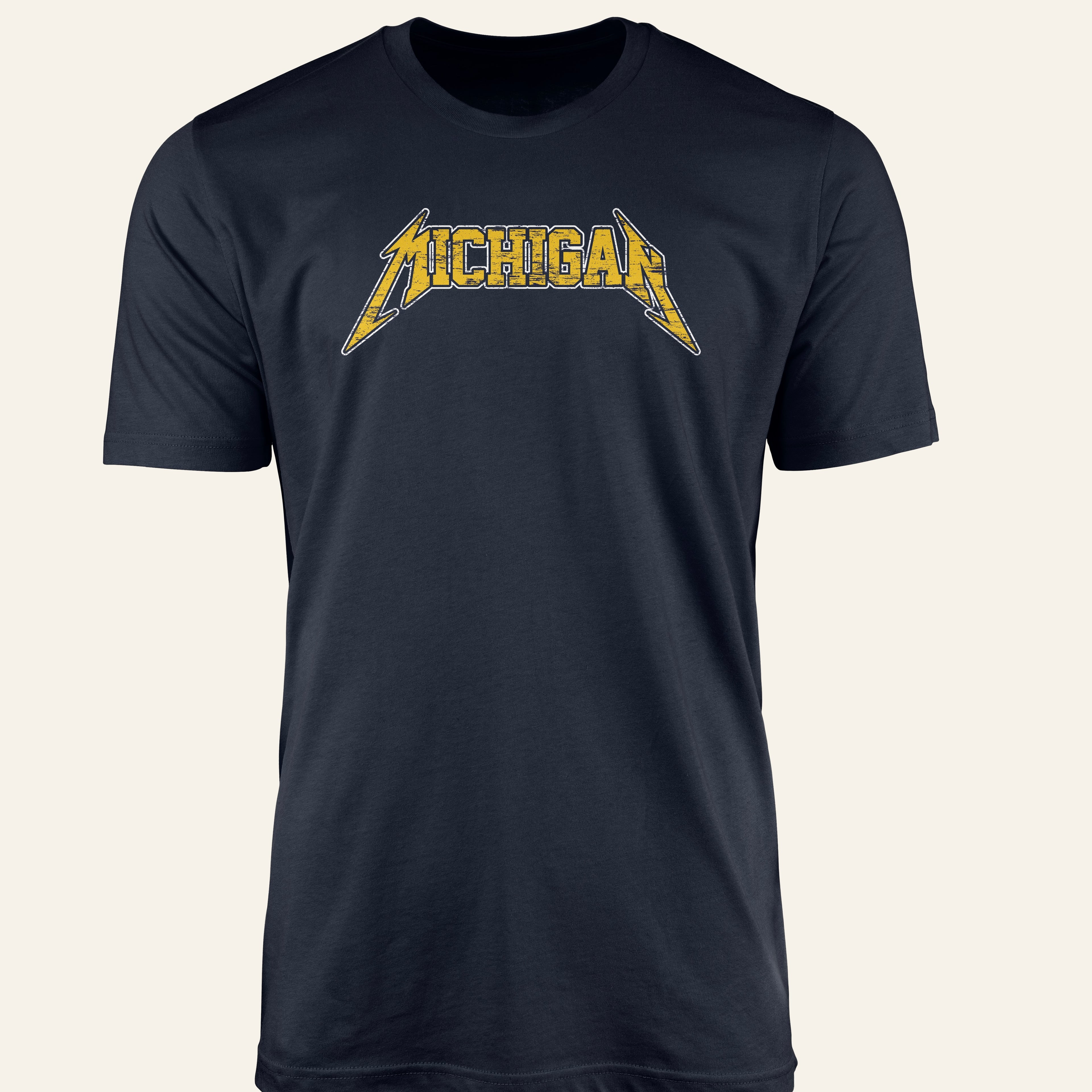 Michigan Fade to Blue - Navy Short Sleeve Shirt