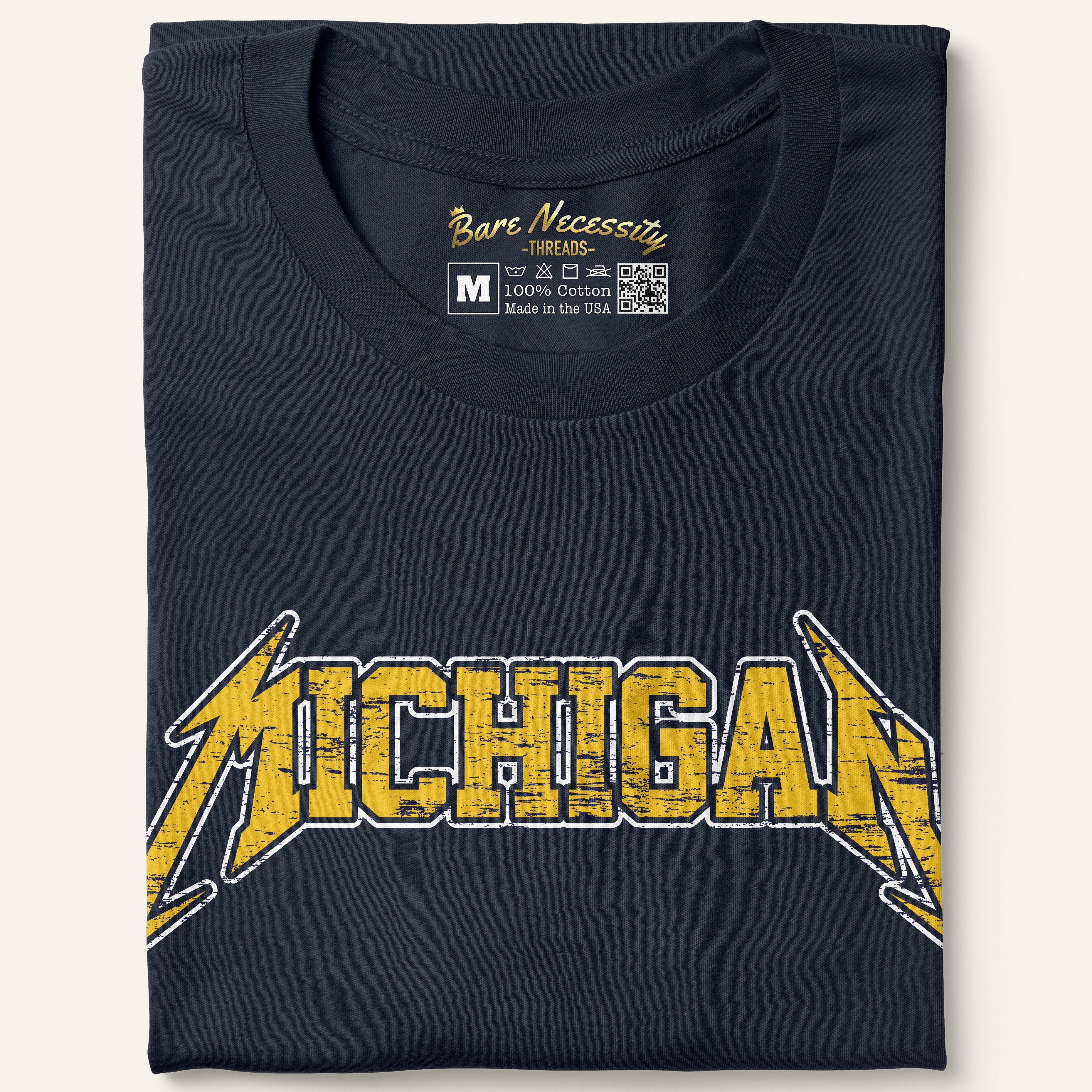 Michigan Fade to Blue - Navy Short Sleeve Shirt