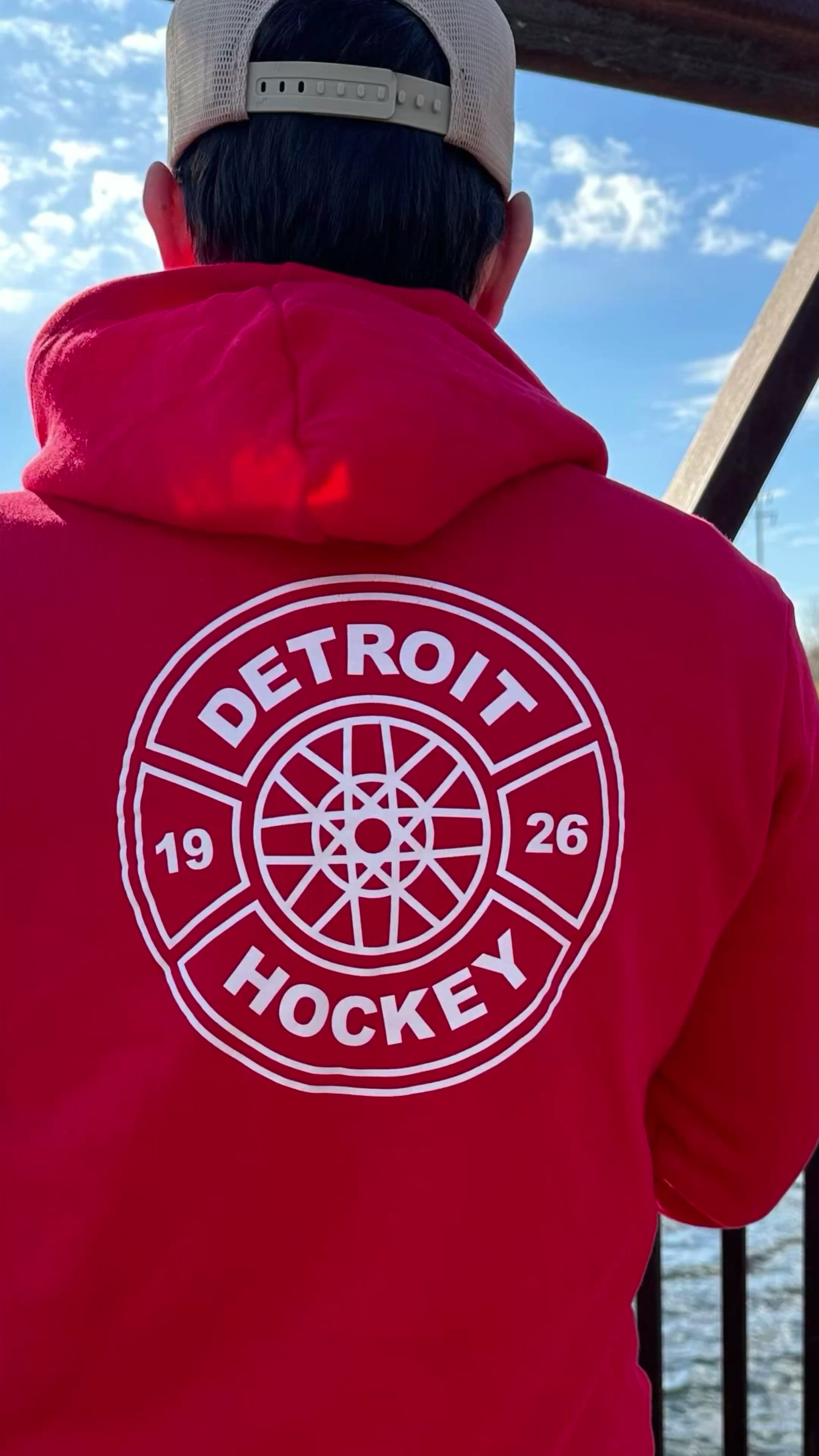 Detroit Hockey Red Hoodie