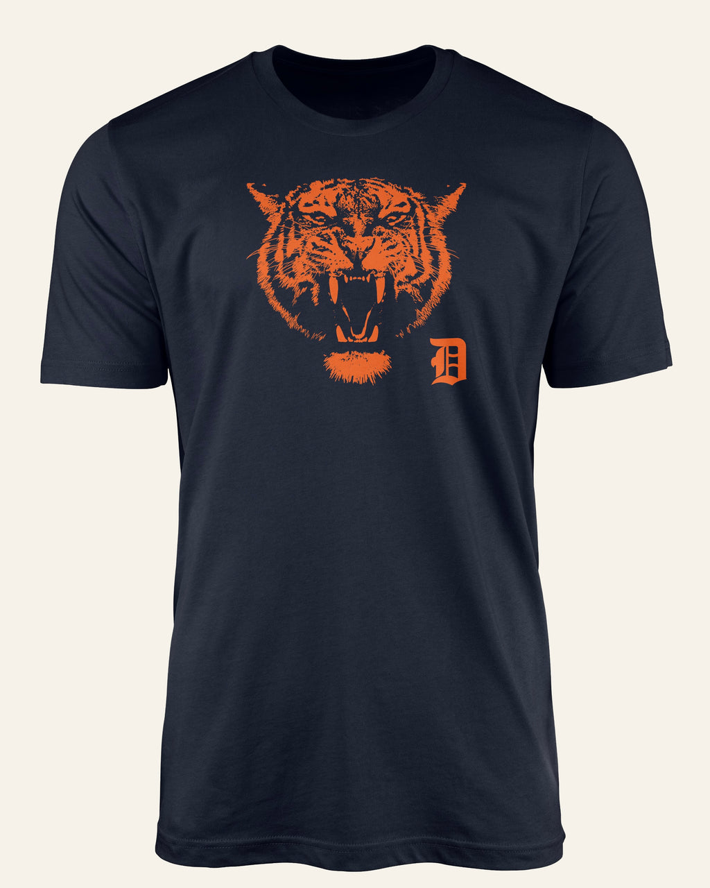 Orange Tiger Baseball T-Shirt