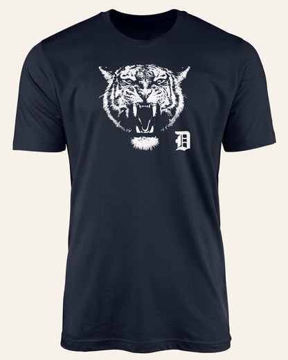 White Tiger Baseball T-Shirt